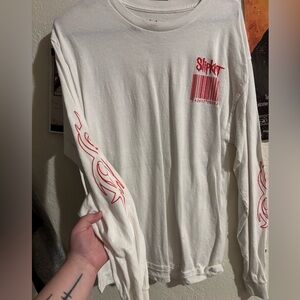 Slipknot White Long Sleeve Shirt